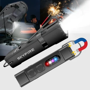 SKYFIRE 2Pack EDC Magnetic Flashlight Rechargeable with Electric Lighter | Clip,Mini Flash Lights with UV Red,White LED Light Pocket Flashlights,1000lm for Outdoors Indoor Work SKYFIRE 2Pack EDC Magnetic Flashlight Rechargeable with Electric Lighter | Clip,Mini Flash Lights with UV Red,White LED Light Pocket Flashlights,1000lm for Outdoors Indoor Work