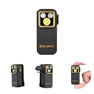 OLIGHT Oclip Pro S Rechargeable EDC Clip-on Flashlight, Black | RGB, UV, 600 Lumens, USB-C Charging, Flash Modes, Magnetic Clip, Inspection, Signaling, Work, Outdoor Use OLIGHT Oclip Pro S Rechargeable EDC Clip-on Flashlight, Black | RGB, UV, 600 Lumens, USB-C Charging, Flash Modes, Magnetic Clip, Inspection, Signaling, Work, Outdoor Use