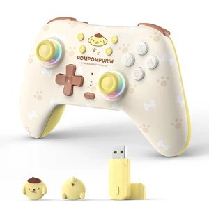 Kuitmor Pompompurin Dog Switch Pro Controller, Cute Hall Effect Wireless Gamepad No Drift for Switch 2/Switch/OLED/Lite, PC/Steam, Android, iOS, Bluetooth + Wired, Turbo, Back Buttons, 6-Aixs Gyro Kuitmor Pompompurin Dog Switch Pro Controller, Cute Hall Effect Wireless Gamepad No Drift for Switch 2/Switch/OLED/Lite, PC/Steam, Android, iOS, Bluetooth + Wired, Turbo, Back Buttons, 6-Aixs Gyro