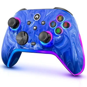 Wireless Switch Pro Controllers for Nintendo Switch/OLED/Lite/Switch 2 | 1200mAh Rechargeable Switch Controller, Switch Control with Vibration, Turbo, Wake Up, Motion Control, 10 Color LED Lights Wireless Switch Pro Controllers for Nintendo Switch/OLED/Lite/Switch 2 | 1200mAh Rechargeable Switch Controller, Switch Control with Vibration, Turbo, Wake Up, Motion Control, 10 Color LED Lights