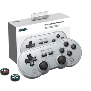 8Bitdo SN30 Pro Bluetooth Controller with Hall Effect Joystick (Gray) | Rumble Vibration, Turbo Function, USB-C Cable, Wireless Gamepad for Switch/Switch 2, Windows, Apple, Steam Deck, Raspberry Pi 8Bitdo SN30 Pro Bluetooth Controller with Hall Effect Joystick (Gray) | Rumble Vibration, Turbo Function, USB-C Cable, Wireless Gamepad for Switch/Switch 2, Windows, Apple, Steam Deck, Raspberry Pi
