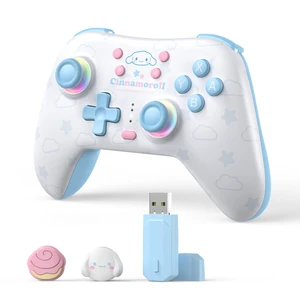 Kuitmor Cinnamoroll Dog Switch Pro Controller, Cute Hall Effect Wireless Gamepad No Drift for Switch 2/Switch/OLED/Lite, PC/Steam, Android, iOS, Bluetooth + Wired, Turbo, Back Buttons Kuitmor Cinnamoroll Dog Switch Pro Controller, Cute Hall Effect Wireless Gamepad No Drift for Switch 2/Switch/OLED/Lite, PC/Steam, Android, iOS, Bluetooth + Wired, Turbo, Back Buttons