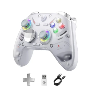 Aolion gaming K30 Wireless Controller, TMR Joysticks (No Drift), White | TMR Anti-Drift Sticks, Dual-Mode Hall Triggers, 1000Hz Polling, Back Buttons, RGB, Wired/2.4G/Bluetooth Aolion gaming K30 Wireless Controller, TMR Joysticks (No Drift), White | TMR Anti-Drift Sticks, Dual-Mode Hall Triggers, 1000Hz Polling, Back Buttons, RGB, Wired/2.4G/Bluetooth