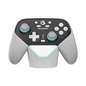 GameSir Super Nova Wireless Gaming Controller for PC/Switch/iOS/Android, Hall Effect Stick & Trigger, RGB Lighting, Swappable ABXY, Detachable Faceplate, 1000mAh with Charging Dock - Black&White GameSir Super Nova Wireless Gaming Controller for PC/Switch/iOS/Android, Hall Effect Stick & Trigger, RGB Lighting, Swappable ABXY, Detachable Faceplate, 1000mAh with Charging Dock - Black&White