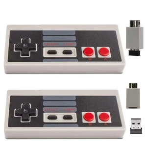 ZAMPAM 2 Pack 2.4GHz Wireless USB Controllers with Turbo for PC, Mac, Linux | Play NES games through supported emulators. Not compatible with NES Classic, Mini NES consoles. ZAMPAM 2 Pack 2.4GHz Wireless USB Controllers with Turbo for PC, Mac, Linux | Play NES games through supported emulators. Not compatible with NES Classic, Mini NES consoles.