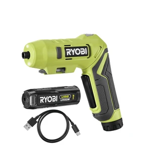 Ryobi RSDP4-120G 4V Cordless Pivoting Screwdriver (1 x 4V 2.0Ah) Ryobi RSDP4-120G 4V Cordless Pivoting Screwdriver (1 x 4V 2.0Ah)
