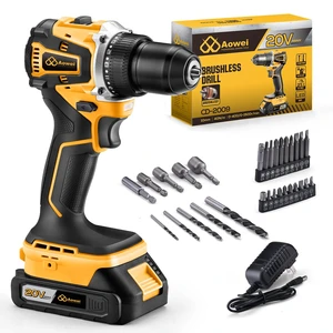 20V Cordless Drill and Screwdriver Kit with 2 Batteries, 40Nm Max Torque, 2-Speed Gearbox, 3/8" Keyless Chuck, and LED Light for Home DIY Projects,Brushless Drill Set 20V Cordless Drill and Screwdriver Kit with 2 Batteries, 40Nm Max Torque, 2-Speed Gearbox, 3/8" Keyless Chuck, and LED Light for Home DIY Projects,Brushless Drill Set