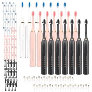 21 Pack Bulk Gift Adult Electric Toothbrush Rechargeable Sonic Electric Toothbrush with 4 Brush Heads 6 Modes Timer Function 3 Colors 21 Pack Bulk Gift Adult Electric Toothbrush Rechargeable Sonic Electric Toothbrush with 4 Brush Heads 6 Modes Timer Function 3 Colors