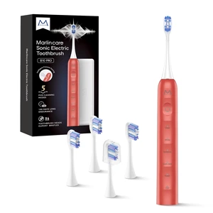 Marlincare Electric Toothbrush for Adults, 180 Days Battery Life, Orange | 48000VPM Rechargeable Sonic Toothbrush, 5 Modes, Smart Timer, IPX8 Waterproof, 4 Brush Heads and Travel Case Marlincare Electric Toothbrush for Adults, 180 Days Battery Life, Orange | 48000VPM Rechargeable Sonic Toothbrush, 5 Modes, Smart Timer, IPX8 Waterproof, 4 Brush Heads and Travel Case