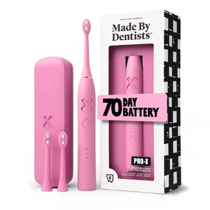 Made by Dentists PROX Sonic Electric Toothbrush for Adults 70Day Battery on One Charge, DentistDesigned Whitening Rechargeable Toothbrush, 3 Brush Heads & Travel Case, 3 Modes, Pink Made by Dentists PROX Sonic Electric Toothbrush for Adults 70Day Battery on One Charge, DentistDesigned Whitening Rechargeable Toothbrush, 3 Brush Heads & Travel Case, 3 Modes, Pink