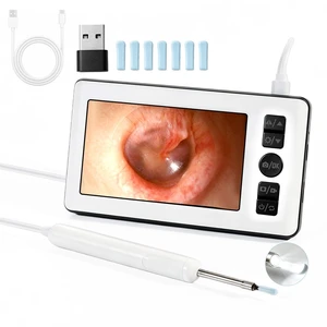 AURTEC Digital Otoscope Ear Camera with 4.3" IPS 1080P HD Screen, Ear Wax Cleaner, 2500mAh Rechargeable Battery, Dual Mode (Built-in Screen & Phone Connection), 6 LED Lights and Soft Silicone Tips AURTEC Digital Otoscope Ear Camera with 4.3" IPS 1080P HD Screen, Ear Wax Cleaner, 2500mAh Rechargeable Battery, Dual Mode (Built-in Screen & Phone Connection), 6 LED Lights and Soft Silicone Tips