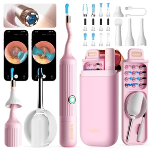 Ear Wax Removal Tool Camera, Ear Cleaning Kit with Flexible Visual Ear Camera Otoscope, Portable Wireless Painless Ear Cleaner with Earwax Remover Tweezers for Adults Kids Pets(Pink) Ear Wax Removal Tool Camera, Ear Cleaning Kit with Flexible Visual Ear Camera Otoscope, Portable Wireless Painless Ear Cleaner with Earwax Remover Tweezers for Adults Kids Pets(Pink)