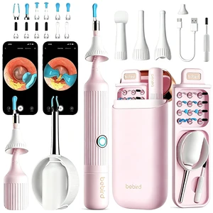Ear Wax Removal Tool with Camera, 1080P HD Wireless Otoscope Ear Cleaner for Adults & Kids, WiFi Ear Wax Remover Kit with Silicone Tips and Tweezers, 21-in-1 Ear Cleaning Set for Home Travel Ear Wax Removal Tool with Camera, 1080P HD Wireless Otoscope Ear Cleaner for Adults & Kids, WiFi Ear Wax Remover Kit with Silicone Tips and Tweezers, 21-in-1 Ear Cleaning Set for Home Travel