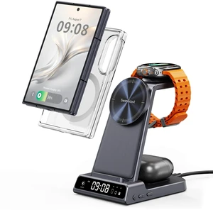 3-in-1 Magnetic Charger for Samsung Galaxy Z Fold 8/8 Ultra | Not for Watch 9/Ultra 2, for Galaxy Z Flip 8, S26/S25/S24/S23 Series, for Galaxy Buds 4/4 Pro, No Adapter 3-in-1 Magnetic Charger for Samsung Galaxy Z Fold 8/8 Ultra | Not for Watch 9/Ultra 2, for Galaxy Z Flip 8, S26/S25/S24/S23 Series, for Galaxy Buds 4/4 Pro, No Adapter