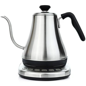 Gooseneck Electric Kettle with Temperature Control - 0.8L Stainless Steel & BPA Free Plastic - Custom Temp Presets for Teas & Coffee - Keep Warm Option Gooseneck Electric Kettle with Temperature Control - 0.8L Stainless Steel & BPA Free Plastic - Custom Temp Presets for Teas & Coffee - Keep Warm Option