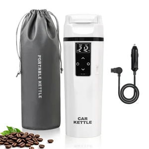 FVPE Car Electric Kettle with Boil & Keep Warm for Commute/Travel,450ML | 12V/24V Water Boiler for Car/Truck,304 Stainless Steel 12V Kettle,Adjustable Temp,Boil-Dry Protection,Storage Bag & Filter FVPE Car Electric Kettle with Boil & Keep Warm for Commute/Travel,450ML | 12V/24V Water Boiler for Car/Truck,304 Stainless Steel 12V Kettle,Adjustable Temp,Boil-Dry Protection,Storage Bag & Filter