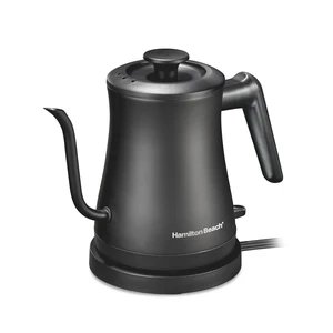 Compact Gooseneck Kettle | Boiling Water, Pour Over Coffee, Tea | 1200 Watts | Auto Shutoff | Stainless Steel BPA-Free Interior | Black Compact Gooseneck Kettle | Boiling Water, Pour Over Coffee, Tea | 1200 Watts | Auto Shutoff | Stainless Steel BPA-Free Interior | Black