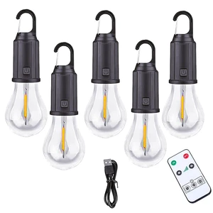 5 Pack Camping Lights with Remote Control Timer Function Tent Lamp Hanging Outdoor Camp Rechargeable Bulb Portable Lantern with Clip Hook 3 Lighting Modes for Hiking Backpacking Warm Light 5 Pack Camping Lights with Remote Control Timer Function Tent Lamp Hanging Outdoor Camp Rechargeable Bulb Portable Lantern with Clip Hook 3 Lighting Modes for Hiking Backpacking Warm Light