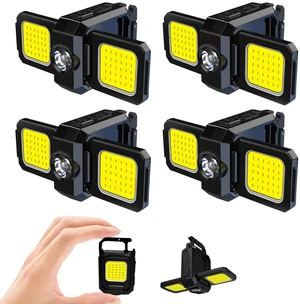 MAKDAK 4PC Cob Keychain Work Light EDC Rechargeable Foldable Keychain Flashlight,Bottle Opener,for Camping,Car Repair,Hiking,Repairing,Power Outrage,Pet Walking,Emergency MAKDAK 4PC Cob Keychain Work Light EDC Rechargeable Foldable Keychain Flashlight,Bottle Opener,for Camping,Car Repair,Hiking,Repairing,Power Outrage,Pet Walking,Emergency