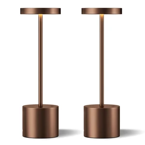 Kakanuo Brown Cordless Lamp Set, Rechargeable Lamp, 3 Color Temperature, LED Outdoor Wireless Lamps, Battery Operated Lamps, Stepless Dimmable, Touch Control Kakanuo Brown Cordless Lamp Set, Rechargeable Lamp, 3 Color Temperature, LED Outdoor Wireless Lamps, Battery Operated Lamps, Stepless Dimmable, Touch Control