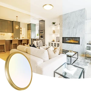 Peasur 7 Inch LED Ceiling Light Gold, Small 15W Slim Flush Mount Ceiling Light 3000K/4000K/6500K Adjustable, Modern Round Ceiling Lighting for Bedroom, Living Room, Kitchen 1Pack Peasur 7 Inch LED Ceiling Light Gold, Small 15W Slim Flush Mount Ceiling Light 3000K/4000K/6500K Adjustable, Modern Round Ceiling Lighting for Bedroom, Living Room, Kitchen 1Pack