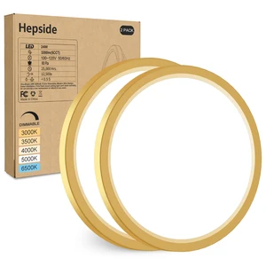 hepside 2Pack LED Flush Mount Ceiling Light Fixture Golden, 12Inch 24W, Dimmable&3000K-6500K Adjustable Low Profile Ceiling Lights, 3200LM Modern Lamp for Kitchen, Bedroom, Porch, Hallway hepside 2Pack LED Flush Mount Ceiling Light Fixture Golden, 12Inch 24W, Dimmable&3000K-6500K Adjustable Low Profile Ceiling Lights, 3200LM Modern Lamp for Kitchen, Bedroom, Porch, Hallway