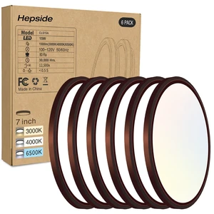 hepside 6PACK LED Flush Mount Ceiling Light, 3000K-4000K-6500K & 100W Equivalent Modern Kitchen Recessed Ceiling Lamp 15W 1500Lm 7 Inch for Bathroom Closet Laundry Bedroom hepside 6PACK LED Flush Mount Ceiling Light, 3000K-4000K-6500K & 100W Equivalent Modern Kitchen Recessed Ceiling Lamp 15W 1500Lm 7 Inch for Bathroom Closet Laundry Bedroom