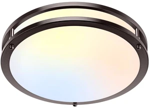 1-Pack 36W LED Ceiling Light, 13inch Oil Rubbed Bronze Flush Mount Light Fixture 3600LM 2700K/3000K/4000K/5000K/6500K Adjustable Ceiling Light, Modern Dimmable Lighting for Kitchen Hallway Bathroom 1-Pack 36W LED Ceiling Light, 13inch Oil Rubbed Bronze Flush Mount Light Fixture 3600LM 2700K/3000K/4000K/5000K/6500K Adjustable Ceiling Light, Modern Dimmable Lighting for Kitchen Hallway Bathroom