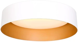 Bargeni Flush Mount Ceiling Light,White with Gold Interior,12.5 Inches | ETL-listed dimmable 18W LED light with 3000K warm glow, ideal for bedrooms, hallways, foyers and entryways Bargeni Flush Mount Ceiling Light,White with Gold Interior,12.5 Inches | ETL-listed dimmable 18W LED light with 3000K warm glow, ideal for bedrooms, hallways, foyers and entryways