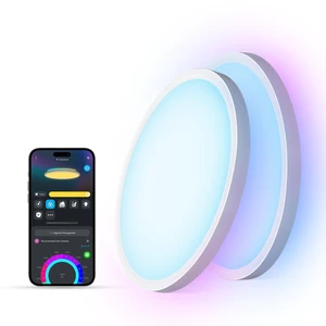 Govee Smart Ceiling Light, 2400LM RGBIC and RGBWW, 12 Inch, White 2 Packs | RGBIC and RGBWW LED Ceiling Light Fixture, DIY Colors, Works with Matter Alexa, 2700K-6500K Lights for Bedroom, Living Room Govee Smart Ceiling Light, 2400LM RGBIC and RGBWW, 12 Inch, White 2 Packs | RGBIC and RGBWW LED Ceiling Light Fixture, DIY Colors, Works with Matter Alexa, 2700K-6500K Lights for Bedroom, Living Room