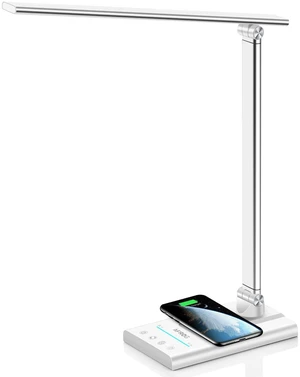 AFROG 5th Gen Multifunctional LED Desk Lamp with 10W Fast Wireless Charger, USB Charging Port,1800Lux Super Bright,5 Lighting Mode,7 Brightness, Touch Control, Auto Timer, 15W Office Table Lamp AFROG 5th Gen Multifunctional LED Desk Lamp with 10W Fast Wireless Charger, USB Charging Port,1800Lux Super Bright,5 Lighting Mode,7 Brightness, Touch Control, Auto Timer, 15W Office Table Lamp