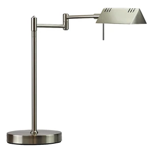 O'Bright LED Pharmacy Table Lamp, Full Range Dimming, 12W LED, 360 Degree Swing Arms, Desk, Reading, Craft, Work Lamp, ETL Tested, Brushed Nickel O'Bright LED Pharmacy Table Lamp, Full Range Dimming, 12W LED, 360 Degree Swing Arms, Desk, Reading, Craft, Work Lamp, ETL Tested, Brushed Nickel