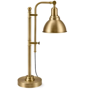VONLUCE Rustic Desk Lamp, Adjustable Industrial Table Lamp for Home Office | Vintage Metal Task Lamps 25"-29", Vintage Work Light, Farmhouse Reading Lamp in Brushed Brass Finish, ETL Certificate VONLUCE Rustic Desk Lamp, Adjustable Industrial Table Lamp for Home Office | Vintage Metal Task Lamps 25"-29", Vintage Work Light, Farmhouse Reading Lamp in Brushed Brass Finish, ETL Certificate
