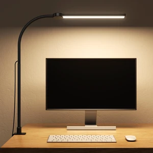 LED Desk Lamp with Clamp for Home Office, Clip on Desk Lights, Black | 26.8in Tall for Craft Study Task Workbench, 3 Modes 4 Brightness, Flexible Goose-Neck, Eye-Caring, 1H Timer, USB Adapter LED Desk Lamp with Clamp for Home Office, Clip on Desk Lights, Black | 26.8in Tall for Craft Study Task Workbench, 3 Modes 4 Brightness, Flexible Goose-Neck, Eye-Caring, 1H Timer, USB Adapter