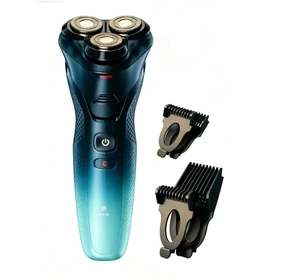 Mens IPX7 Waterproof Electric Shaver, Gradation Blue | Compact Travel Grooming Razor Mens IPX7 Waterproof Electric Shaver, Gradation Blue | Compact Travel Grooming Razor