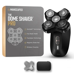MANSCAPED® The Dome Shaver PRO Head Shaver for Bald Men | Five Rotary Blade Design with SkinSafe® & FlexAdjust Technology, Wet/Dry, USB-C & Wireless Charging, Travel Lock Compatible MANSCAPED® The Dome Shaver PRO Head Shaver for Bald Men | Five Rotary Blade Design with SkinSafe® & FlexAdjust Technology, Wet/Dry, USB-C & Wireless Charging, Travel Lock Compatible