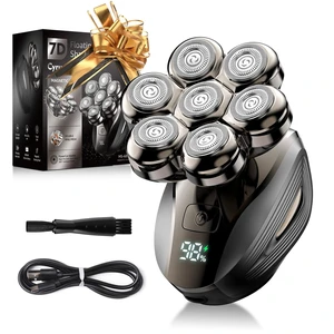 Portable Rotary Shaver for Bald Men | Electric Razor with Charge Level Screen Portable Rotary Shaver for Bald Men | Electric Razor with Charge Level Screen