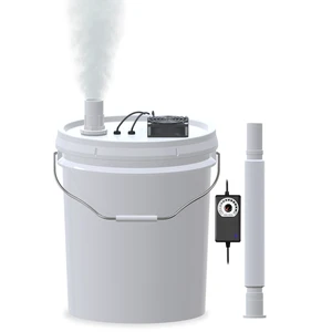 19L Large DIY Humidifier Kit for Plants & Mushrooms (2-Fogger, Double Mist) | Ideal for Grow Tent, Greenhouse, Terrarium | Turns a 5 Gallon Bucket into Cool Mist Humidifier, Extendable Hose 19L Large DIY Humidifier Kit for Plants & Mushrooms (2-Fogger, Double Mist) | Ideal for Grow Tent, Greenhouse, Terrarium | Turns a 5 Gallon Bucket into Cool Mist Humidifier, Extendable Hose