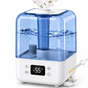 5L Humidifier for Bedroom, Auto Humidistat, Top Fill, 28dB Quiet | Detachable Tank, Sleep Mode, Auto Shutoff, 3 Mist Levels, Aroma, Cool Mist Air Humidifier for Large Room, Baby Nursery 5L Humidifier for Bedroom, Auto Humidistat, Top Fill, 28dB Quiet | Detachable Tank, Sleep Mode, Auto Shutoff, 3 Mist Levels, Aroma, Cool Mist Air Humidifier for Large Room, Baby Nursery