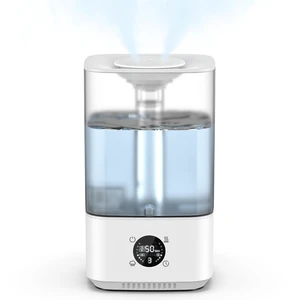 PKBD 6L Cool Mist Humidifiers for Bedroom, 3-level Adjustable Mist Modes | with 4 Timer Options, Top-Fill & Easy to Clean, Multi-color Night Light, Wide Coverage Quick Humidification, White PKBD 6L Cool Mist Humidifiers for Bedroom, 3-level Adjustable Mist Modes | with 4 Timer Options, Top-Fill & Easy to Clean, Multi-color Night Light, Wide Coverage Quick Humidification, White