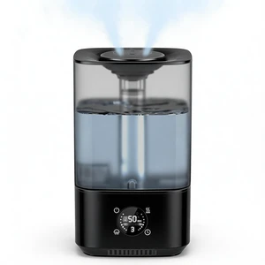PKBD 6L Cool Mist Humidifiers for Bedroom, 3-level Adjustable Mist Modes | with 4 Timer Options, Top-Fill & Easy to Clean, Multi-color Night Light, Wide Coverage Quick Humidification, Black PKBD 6L Cool Mist Humidifiers for Bedroom, 3-level Adjustable Mist Modes | with 4 Timer Options, Top-Fill & Easy to Clean, Multi-color Night Light, Wide Coverage Quick Humidification, Black