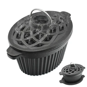 UKENEM Wood Stove Steamer & Cast Iron Humidifier, 1.4 Qt Fireplace Simmer Pot with Cast Iron Trivet, Dual-Layer Design for Steaming, Humidifying and Stove Protection (Ellipse-1) UKENEM Wood Stove Steamer & Cast Iron Humidifier, 1.4 Qt Fireplace Simmer Pot with Cast Iron Trivet, Dual-Layer Design for Steaming, Humidifying and Stove Protection (Ellipse-1)