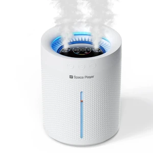 Space Player 3L Cordless Dual-Spray Cool Mist Humidifier, 4000mAh 23dB | Top-fill, 4 mist modes, colorful ambient light, 2/4/8 hr timer & auto shut-off for bedrooms, nurseries, offices and plants Space Player 3L Cordless Dual-Spray Cool Mist Humidifier, 4000mAh 23dB | Top-fill, 4 mist modes, colorful ambient light, 2/4/8 hr timer & auto shut-off for bedrooms, nurseries, offices and plants