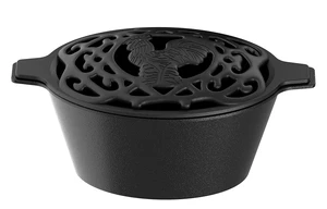 Fire Beauty Cast Iron Wood Stove Humidifier, Evaporative Kettle Chicken | No Electricity No Filter; 2.3Qt Capacity; Cast Iron; Lattice Lid; Aromatherapy; Anti-Rust; Fits Wood Gas Stoves; Dual Handles Fire Beauty Cast Iron Wood Stove Humidifier, Evaporative Kettle Chicken | No Electricity No Filter; 2.3Qt Capacity; Cast Iron; Lattice Lid; Aromatherapy; Anti-Rust; Fits Wood Gas Stoves; Dual Handles