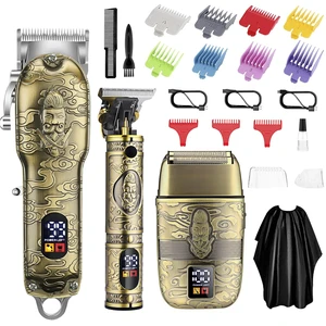 GSKY Professional Hair Clippers for Men Cordless,Clippers and Grooming Set | Electric Shavers, Clippers and T-Blade Trimmers SetHair Cutting Kit LCD DisplayBronze) GSKY Professional Hair Clippers for Men Cordless,Clippers and Grooming Set | Electric Shavers, Clippers and T-Blade Trimmers SetHair Cutting Kit LCD DisplayBronze)