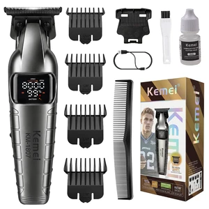 KEMEI 1807 Hair Trimmer for Men Zero Gap Hair Clippers for Hair Cutting | T Blade beard trimmer with LED Display & 2-Speed Adjustable Motor 1400 mAh KEMEI 1807 Hair Trimmer for Men Zero Gap Hair Clippers for Hair Cutting | T Blade beard trimmer with LED Display & 2-Speed Adjustable Motor 1400 mAh