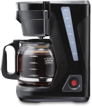 Proctor Silex FrontFill Drip Coffee Maker, 12 Cup Glass Carafe, Black and Silver (43680PS) Proctor Silex FrontFill Drip Coffee Maker, 12 Cup Glass Carafe, Black and Silver (43680PS)