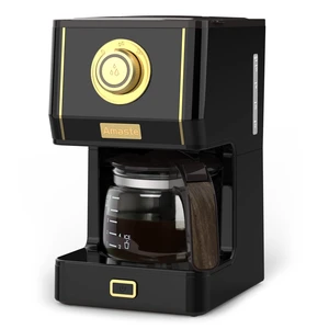 Amaste Coffee Maker, 25 Oz Drip Retro Style Coffee Machine with Glass Coffee Pot with Reusable Coffee Filter & Three Brewing Modes, Warming Plate, CM 1003AE-Black Amaste Coffee Maker, 25 Oz Drip Retro Style Coffee Machine with Glass Coffee Pot with Reusable Coffee Filter & Three Brewing Modes, Warming Plate, CM 1003AE-Black