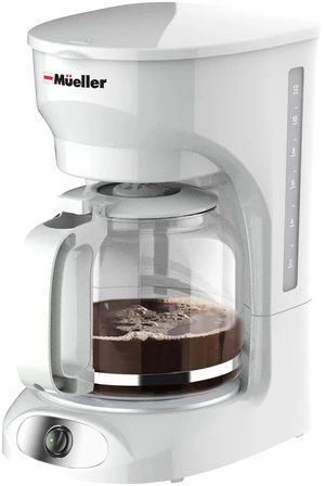 MUELLER HOME 12-Cup White Coffee Maker | Borosilicate Carafe, Auto-Off, Reusable Filter, Anti-Drip, Keep-Warm Function MUELLER HOME 12-Cup White Coffee Maker | Borosilicate Carafe, Auto-Off, Reusable Filter, Anti-Drip, Keep-Warm Function