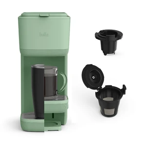 bella Single Serve Coffee Maker, K Cup & Coffee Ground Compatible, Seaglass bella Single Serve Coffee Maker, K Cup & Coffee Ground Compatible, Seaglass